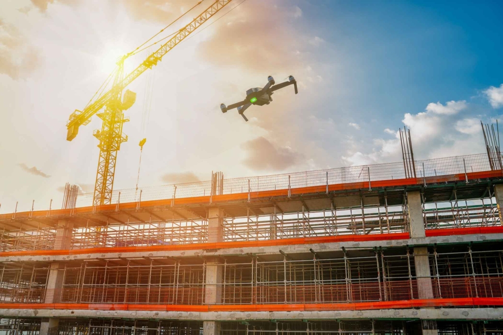 drone nettoyage chantier